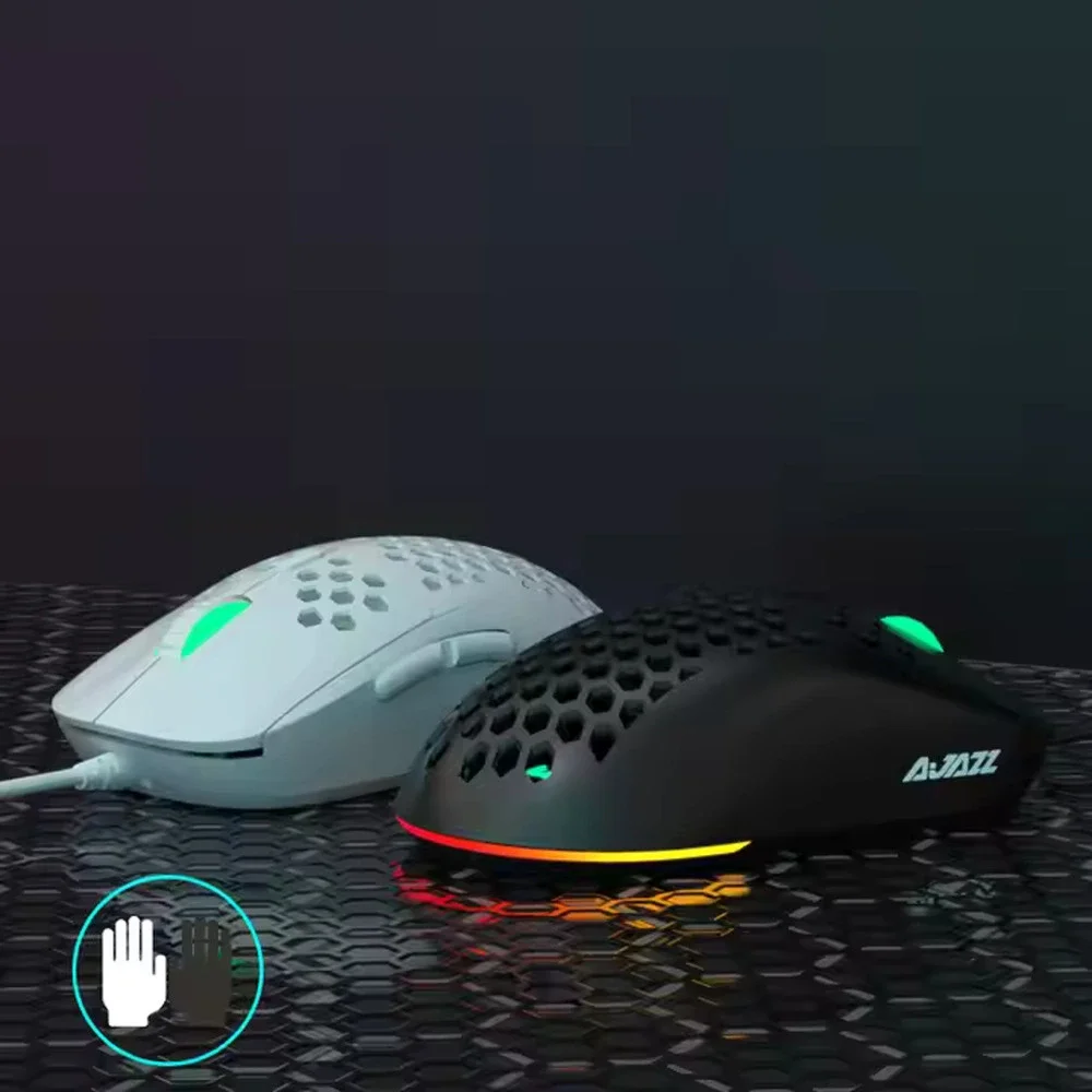 FIRSTBLOOD ONLY GAME. AJ380 69g Lightweight Gaming Mouse with Honeycomb Shell...
